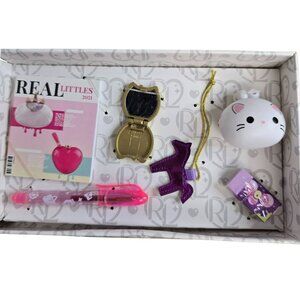 Real Littles Mini Kitty Mirror Notepad Pen Eraser NEW Cute Collector